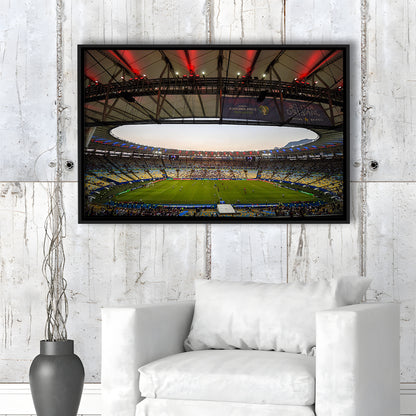 Maracana Stadium 2019, Stadium Canvas, Sport Art, Framed Canvas Print Wall Art, Floating Frame
