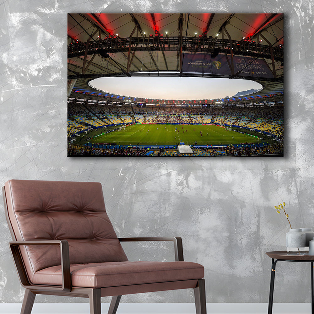 Maracana Stadium 2019, Stadium Canvas, Sport Art, Gift for him, Man Cave Decor, Art Print, Canvas Print Wall Art