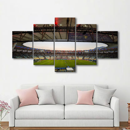 Maracana Stadium 2019, Stadium Canvas, Sport Art, Gift for him, 5 Panel, Large Canvas, Canvas Print Wall Art