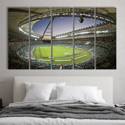 Maracana Stadium Fifa Games, Stadium Canvas, Sport Art, 5 Panel B, Extra Large Canvas, Canvas Print Wall Art