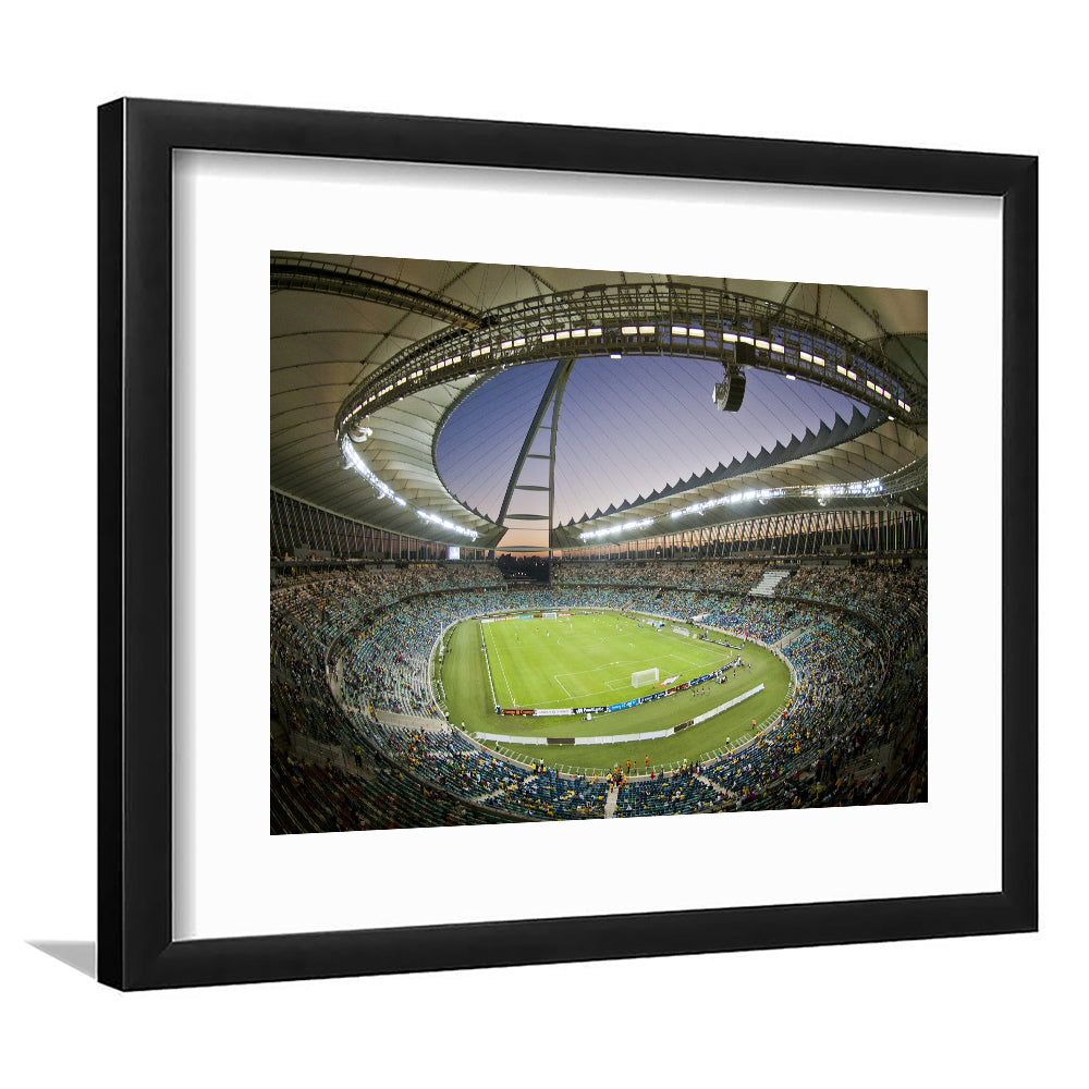 Maracana Stadium Fifa Games, Stadium Canvas, Sport Art, Gift for him, White Border Framed Art Print Wall Decor