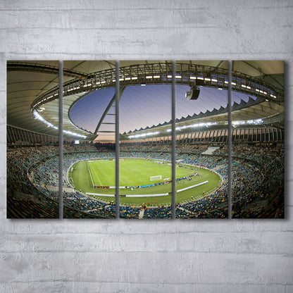 Maracana Stadium Fifa Games, Stadium Canvas, Sport Art, 5 Panel B, Extra Large Canvas, Canvas Print Wall Art