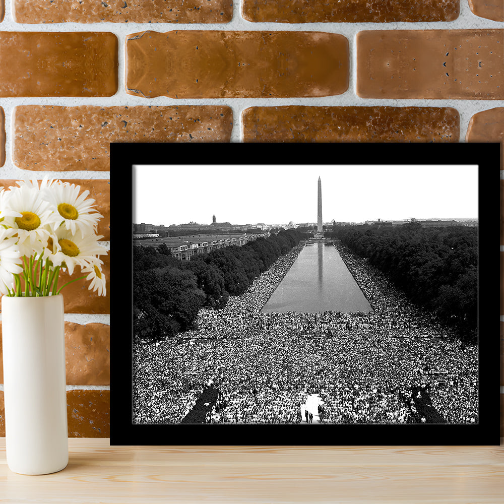 March on Washington Print, Black and White Wall Art, Black History Month, 60s Decor, Framed Art Print Wall Decor