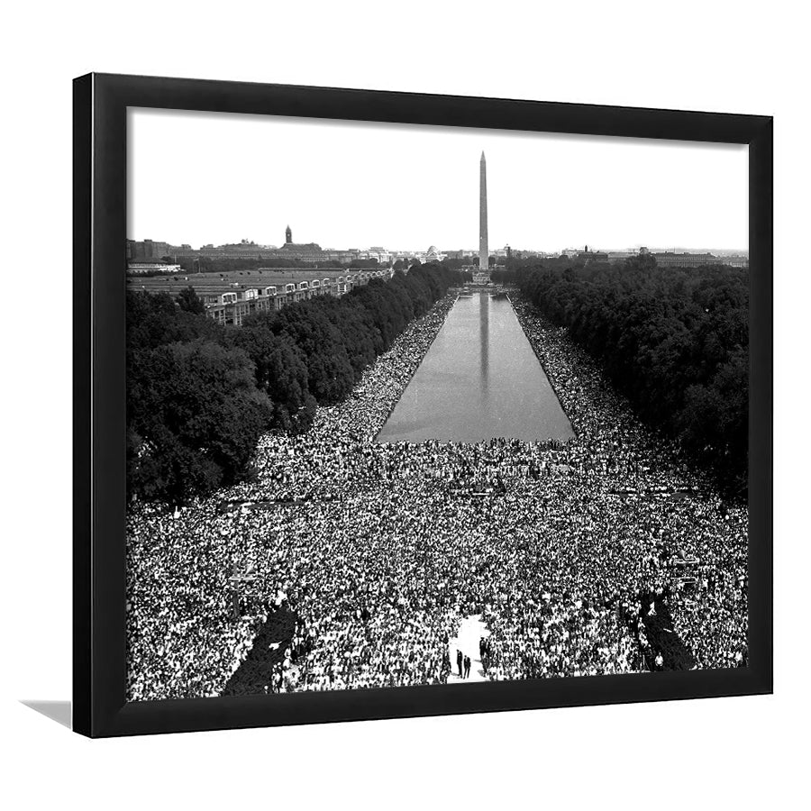 March on Washington Print, Black and White Wall Art, Black History Month, 60s Decor, Framed Art Print Wall Decor