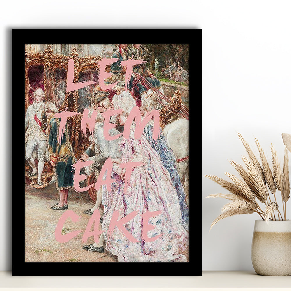 Marie Antoinette Print, Altered Art Wall Art Art Pink Print, Framed Art Prints Wall Decor