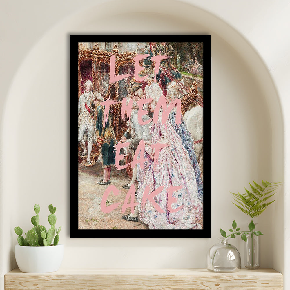 Marie Antoinette Print, Altered Art Wall Art Art Pink Print, Framed Art Prints Wall Decor