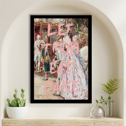 Marie Antoinette Print, Altered Art Wall Art Art Pink Print, Framed Art Prints Wall Decor