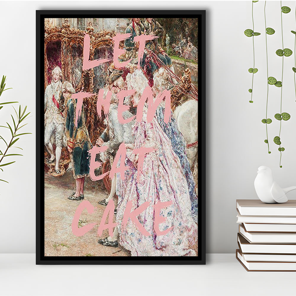 Marie Antoinette Print, Altered Art Wall Art Art Pink Print, Framed Canvas Prints Wall Art