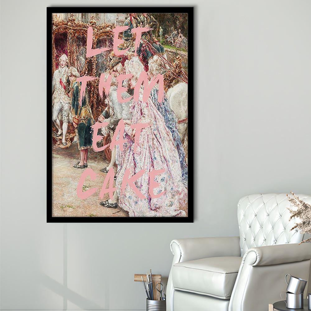 Marie Antoinette Print, Altered Art Wall Art Art Pink Print, Framed Art Prints Wall Decor