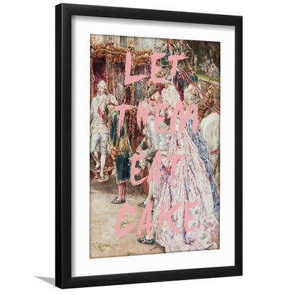 Marie Antoinette Print, Altered Art Wall Art Art Pink Print, Framed Art Prints White Border Wall Decor