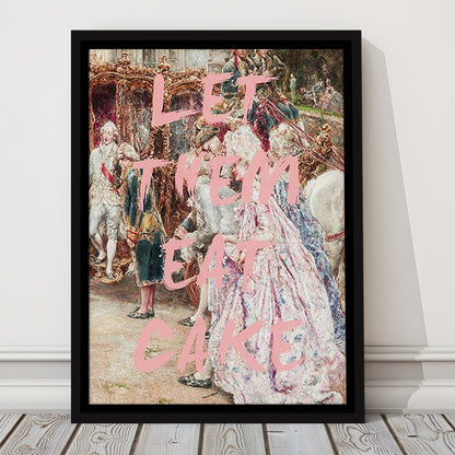 Marie Antoinette Print, Altered Art Wall Art Art Pink Print, Framed Canvas Prints Wall Art