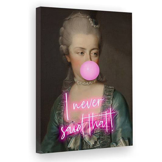 Marie Antoinette Print Wall Art Pink Wall Print, Canvas Art Print Decor, Painting Art, Canvas Prints Wall Art