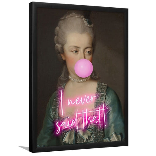 Marie Antoinette Print Wall Art Pink Wall Print, Framed Picture Print,, Framed Art Prints Wall Decor