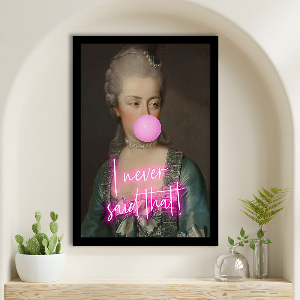 Marie Antoinette Print Wall Art Pink Wall Print, Framed Picture Print,, Framed Art Prints Wall Decor