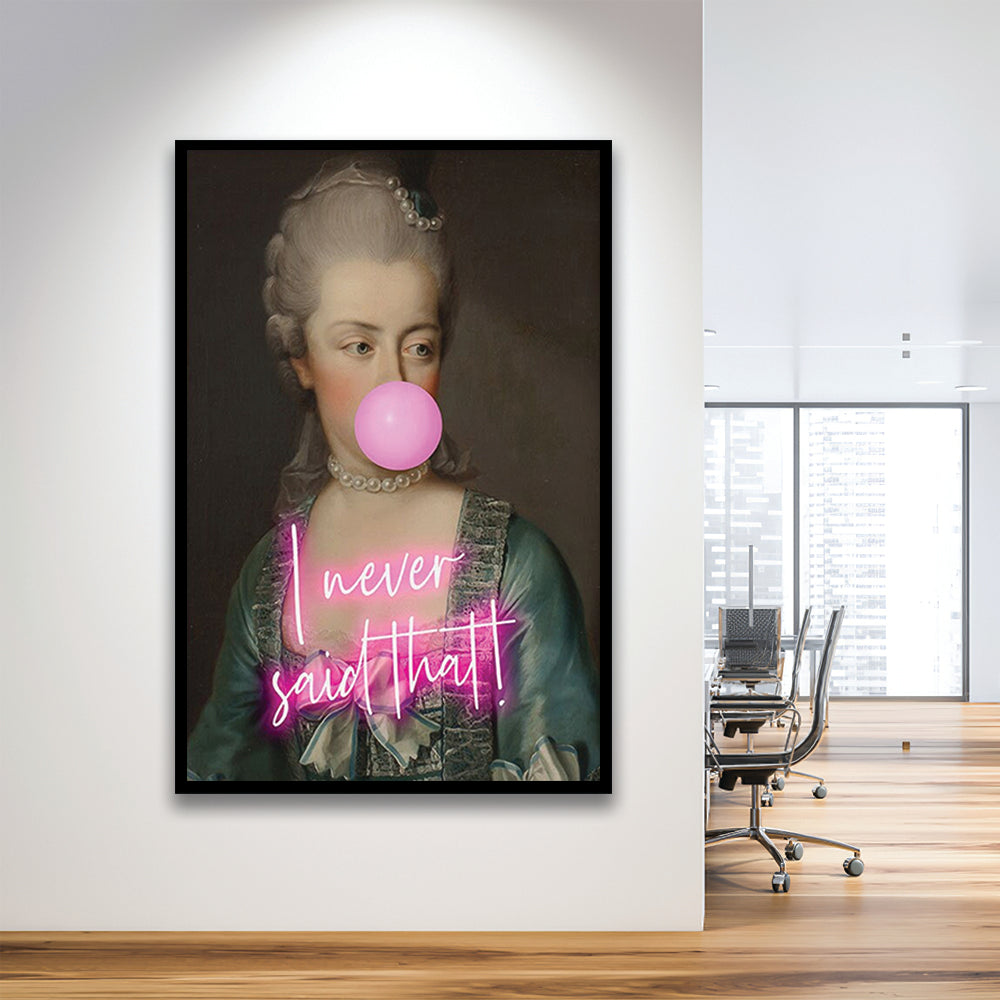 Marie Antoinette Print Wall Art Pink Wall Print, Framed Picture Print,, Framed Art Prints Wall Decor