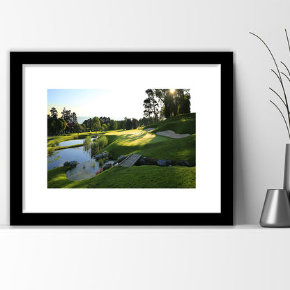Marine Text Strand Albatros Golf Solutions Zwei Grad Opiate Blase, Goft Art Print, Framed Art Print White Border Wall Decor