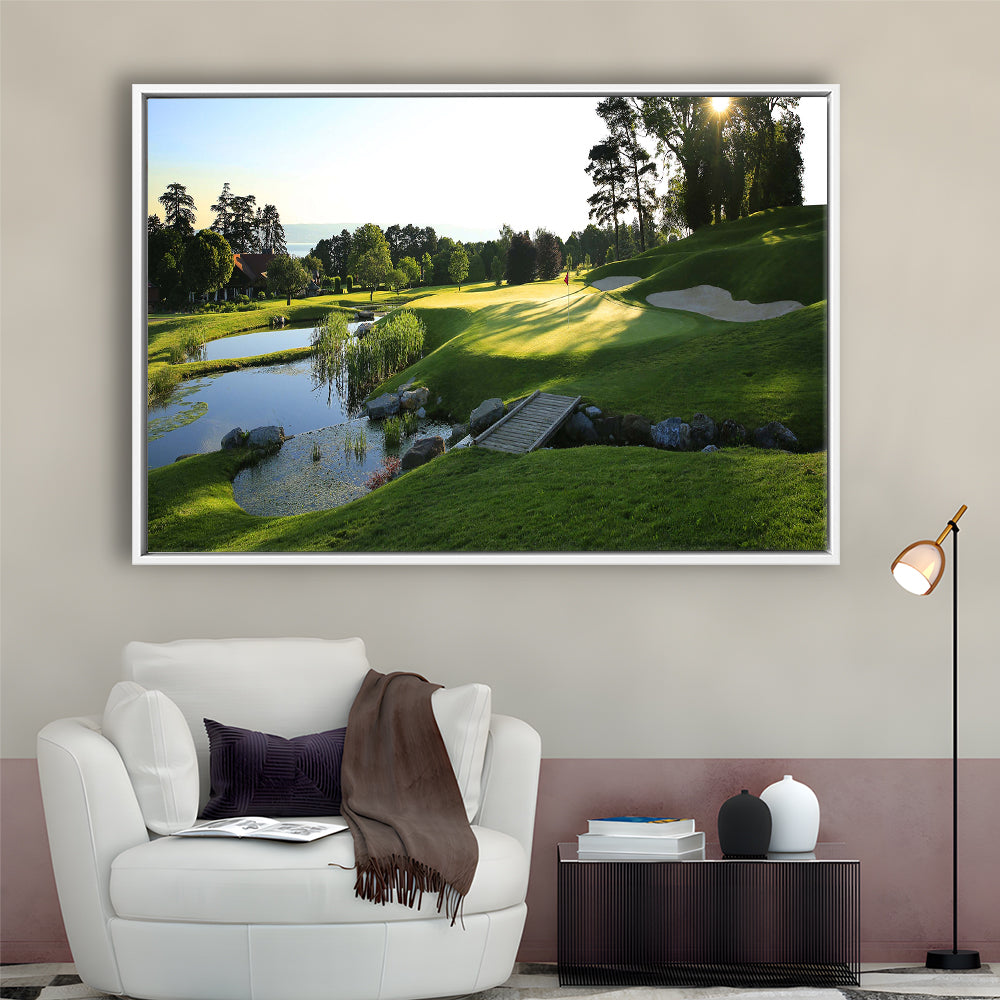 Marine Text Strand Albatros Golf Solutions Zwei Grad Opiate Blase, Floating Framed Canvas Print Wall Art