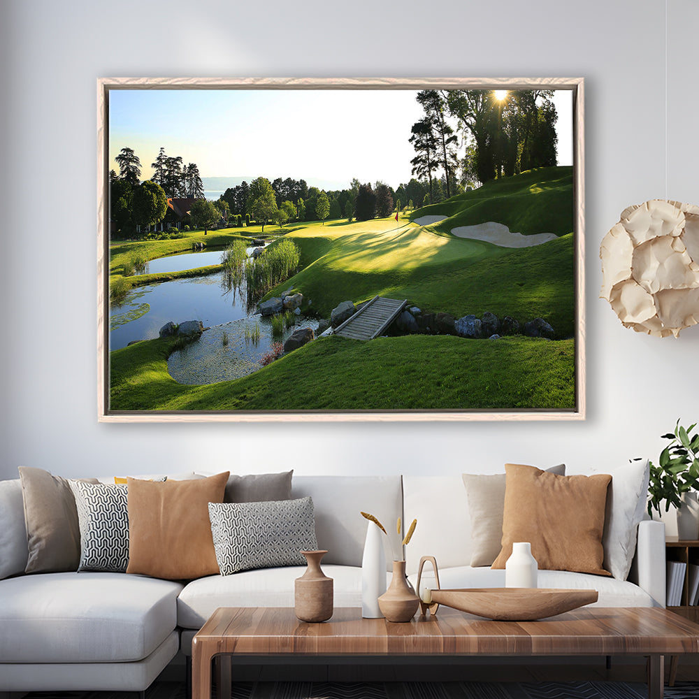 Marine Text Strand Albatros Golf Solutions Zwei Grad Opiate Blase, Floating Framed Canvas Print Wall Art