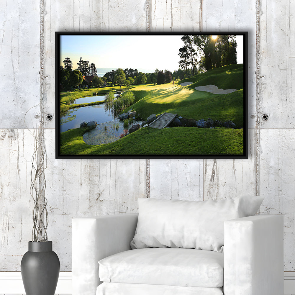 Marine Text Strand Albatros Golf Solutions Zwei Grad Opiate Blase, Floating Framed Canvas Print Wall Art