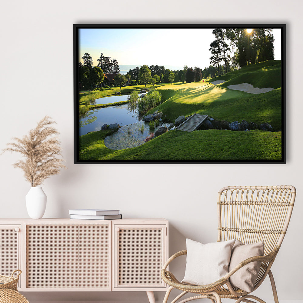 Marine Text Strand Albatros Golf Solutions Zwei Grad Opiate Blase, Floating Framed Canvas Print Wall Art