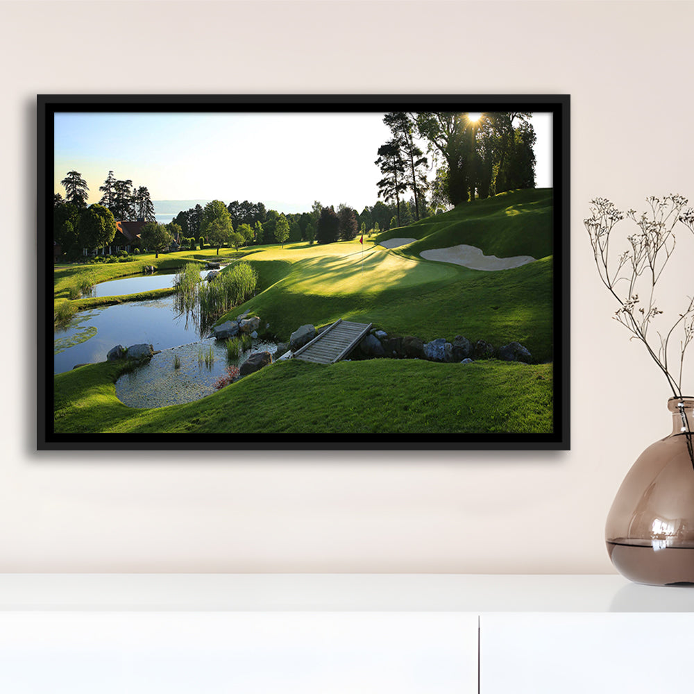 Marine Text Strand Albatros Golf Solutions Zwei Grad Opiate Blase, Floating Framed Canvas Print Wall Art