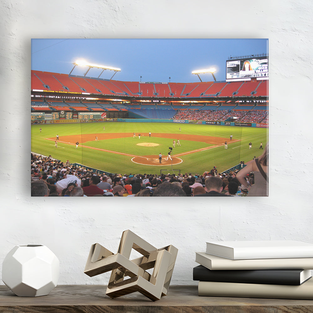 Marlins, Stadium Canvas, Sport Art, Gift for him, Man Cave Decor, Art Print, Canvas Print Wall Art