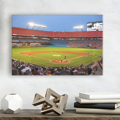 Marlins, Stadium Canvas, Sport Art, Gift for him, Man Cave Decor, Art Print, Canvas Print Wall Art