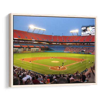 Marlins, Stadium Canvas, Sport Art, Framed Canvas Print Wall Art, Floating Frame