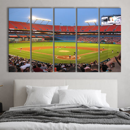 Marlins, Stadium Canvas, Sport Art, 5 Panel B, Extra Large Canvas, Canvas Print Wall Art