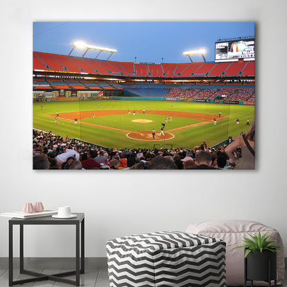 Marlins, Stadium Canvas, Sport Art, Gift for him, Man Cave Decor, Art Print, Canvas Print Wall Art