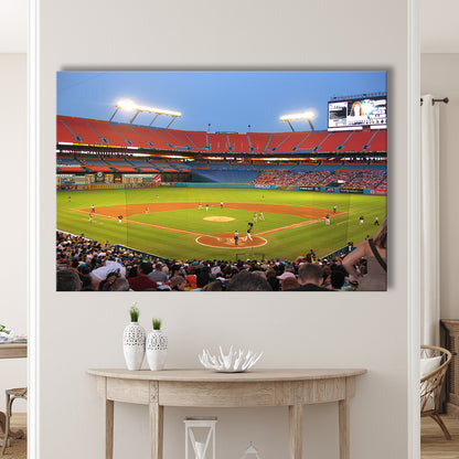 Marlins, Stadium Canvas, Sport Art, Gift for him, Man Cave Decor, Art Print, Canvas Print Wall Art