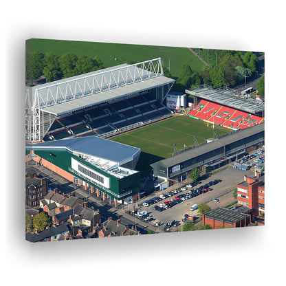 Mattioli Woods Welford Road Stadium, Stadium Canvas, Sport Art, Gift for him, Man Cave Decor, Art Print, Canvas Print Wall Art