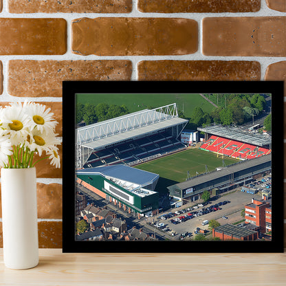 Mattioli Woods Welford Road Stadium, Stadium Canvas, Sport Art, Gift for him, Framed Art Print Wall Decor, Picture Framed