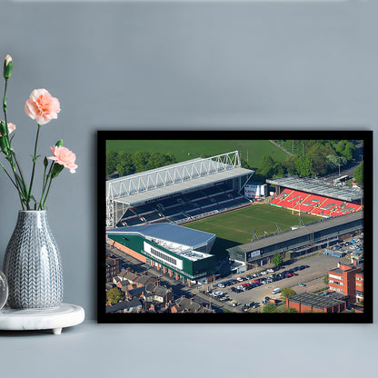 Mattioli Woods Welford Road Stadium, Stadium Canvas, Sport Art, Gift for him, Framed Art Print Wall Decor, Picture Framed