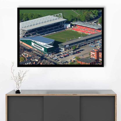 Mattioli Woods Welford Road Stadium, Stadium Canvas, Sport Art, Gift for him, Framed Art Print Wall Decor, Picture Framed