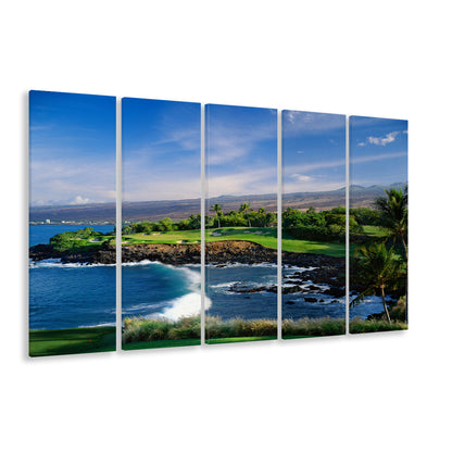 Mauna Kea Golf Course Hole 03, Hawaii, Golf Art Print, Extra Large Canvas Print Wall Art
