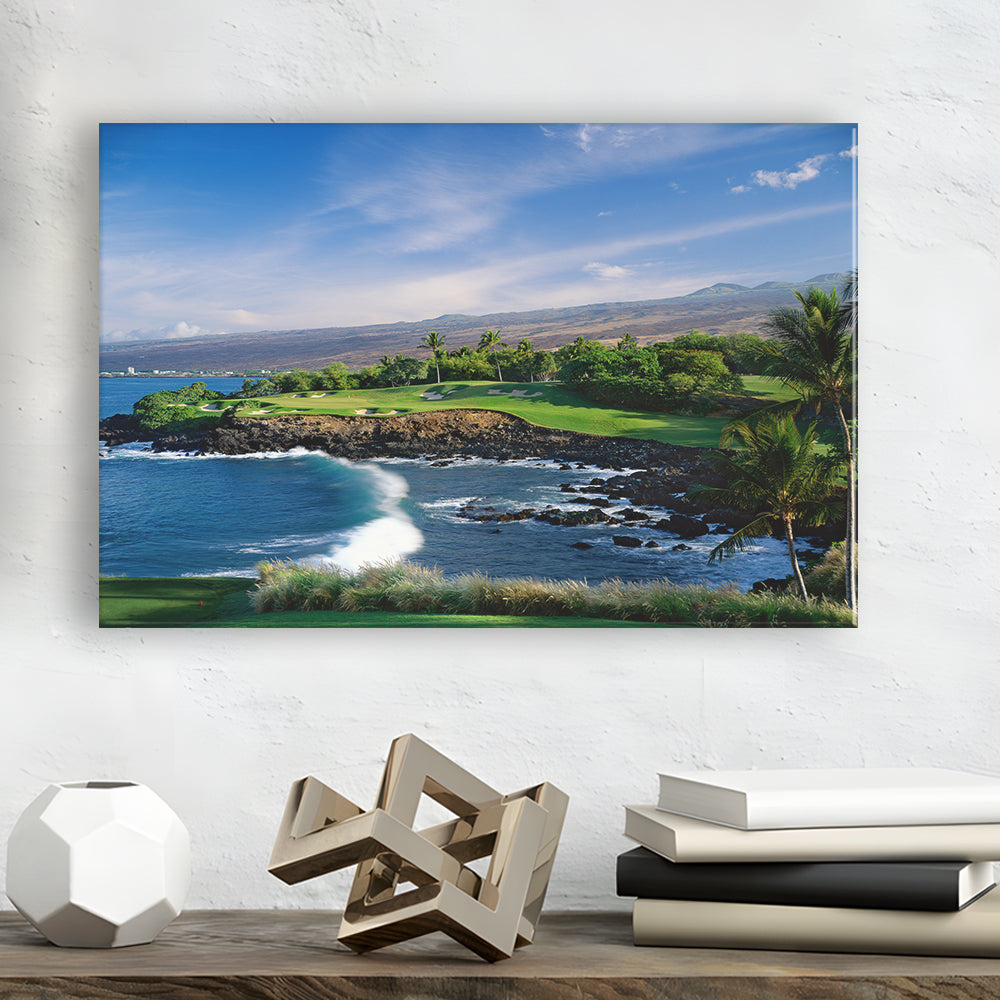Mauna Kea Golf Course Hole 03, Hawaii, Golf Art Print,Gifts Golf Lover