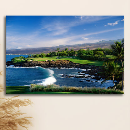 Mauna Kea Golf Course Hole 03, Hawaii, Golf Art Print,Gifts Golf Lover