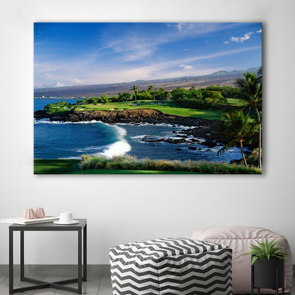 Mauna Kea Golf Course Hole 03, Hawaii, Golf Art Print,Gifts Golf Lover
