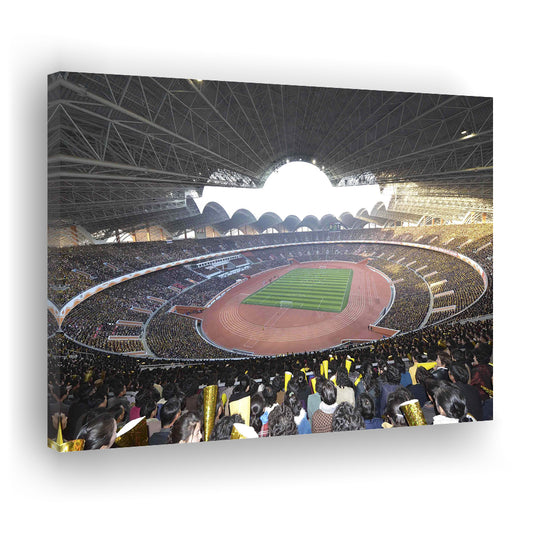 May Stadium North Korea, Stadium Canvas, Sport Art, Gift for him, Man Cave Decor, Art Print, Canvas Print Wall Art