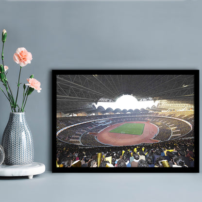 May Stadium North Korea, Stadium Canvas, Sport Art, Gift for him, Framed Art Print Wall Decor, Picture Framed