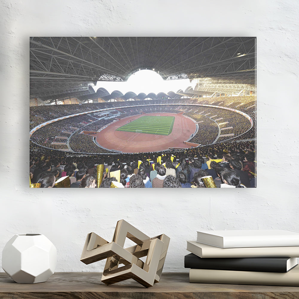 May Stadium North Korea, Stadium Canvas, Sport Art, Gift for him, Man Cave Decor, Art Print, Canvas Print Wall Art
