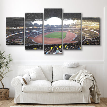May Stadium North Korea, Stadium Canvas, Sport Art, Gift for him, 5 Panel, Large Canvas, Canvas Print Wall Art