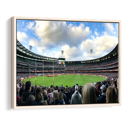 Melbourne Cricket Ground, Stadium Canvas, Sport Art, Fan Gifts, Framed Canvas Print Wall Art, Floating Frame
