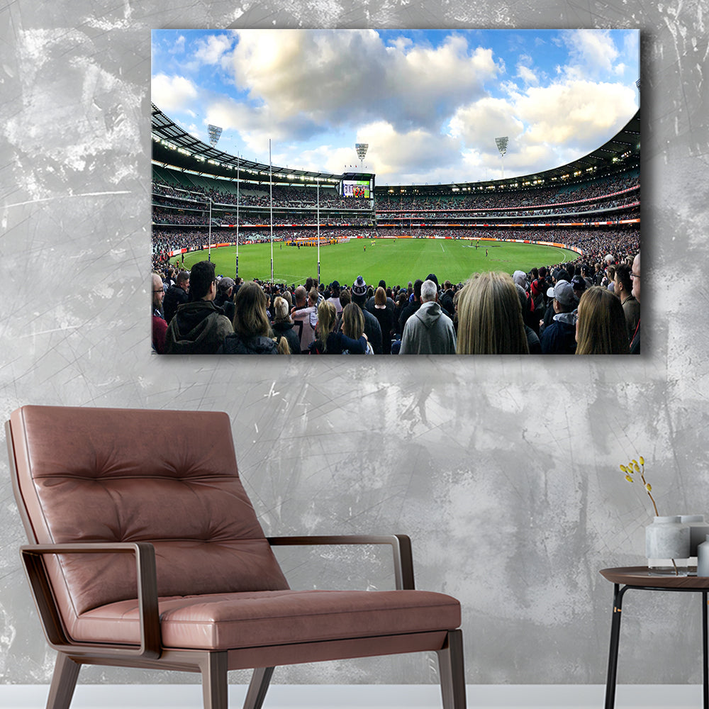 Melbourne Cricket Ground, Stadium Canvas, Sport Art, Fan Gifts, Man Cave Decor, Art Print, Canvas Print Wall Art