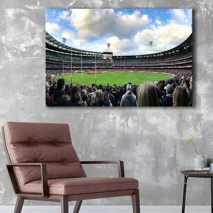 Melbourne Cricket Ground, Stadium Canvas, Sport Art, Fan Gifts, Man Cave Decor, Art Print, Canvas Print Wall Art