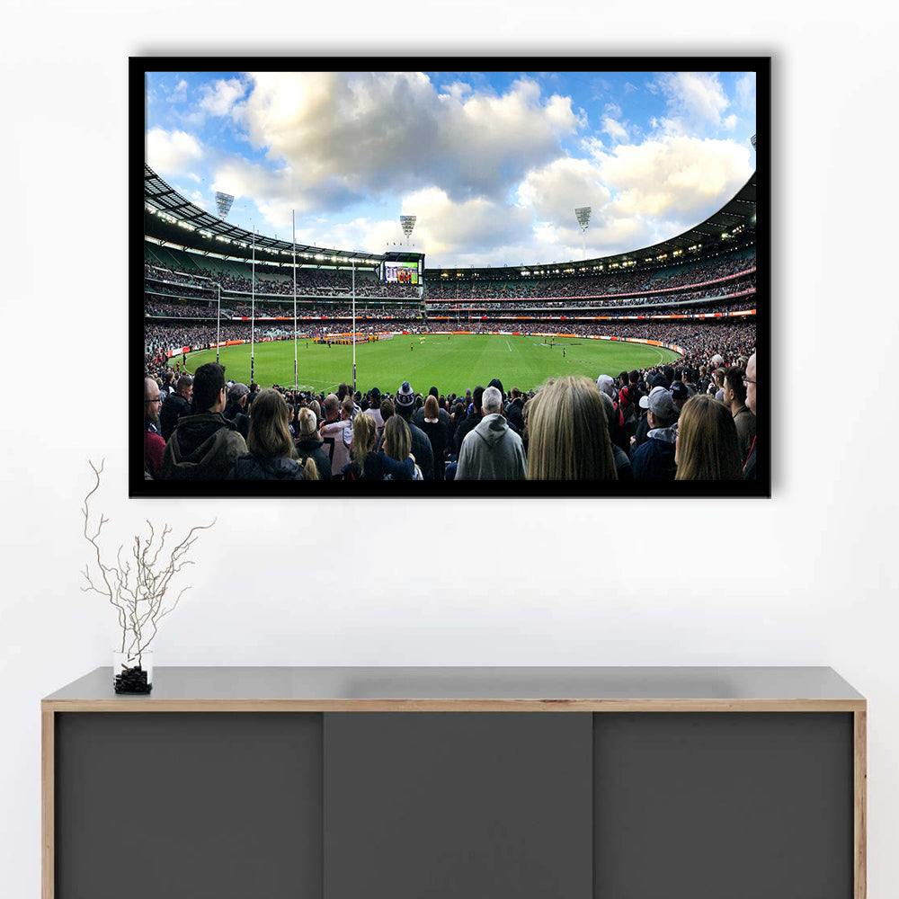 Melbourne Cricket Ground, Stadium Canvas, Sport Art, Fan Gifts, Framed Art Print Wall Decor, Picture Framed