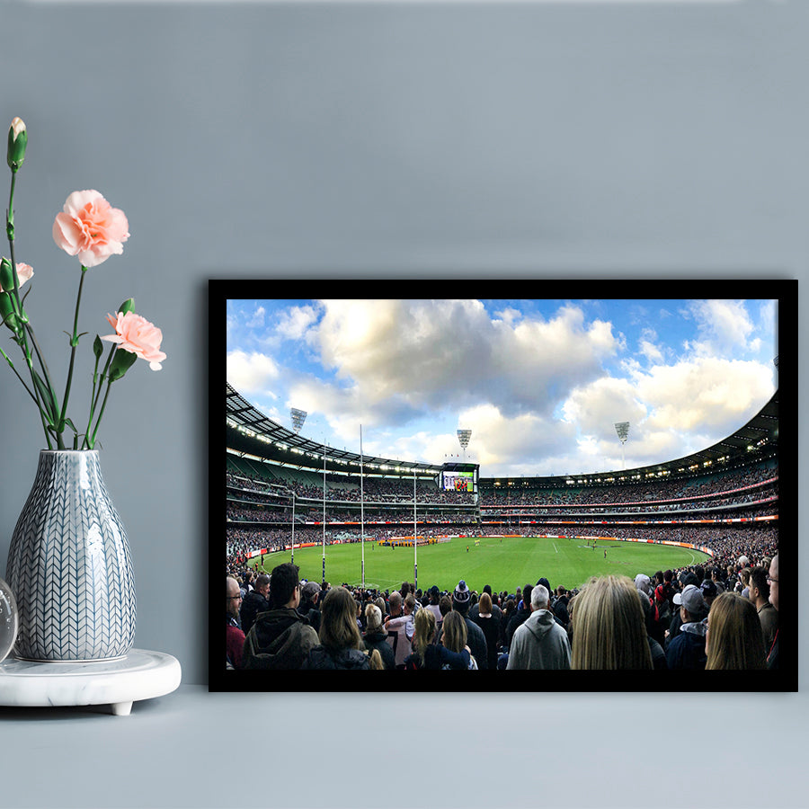Melbourne Cricket Ground, Stadium Canvas, Sport Art, Fan Gifts, Framed Art Print Wall Decor, Picture Framed