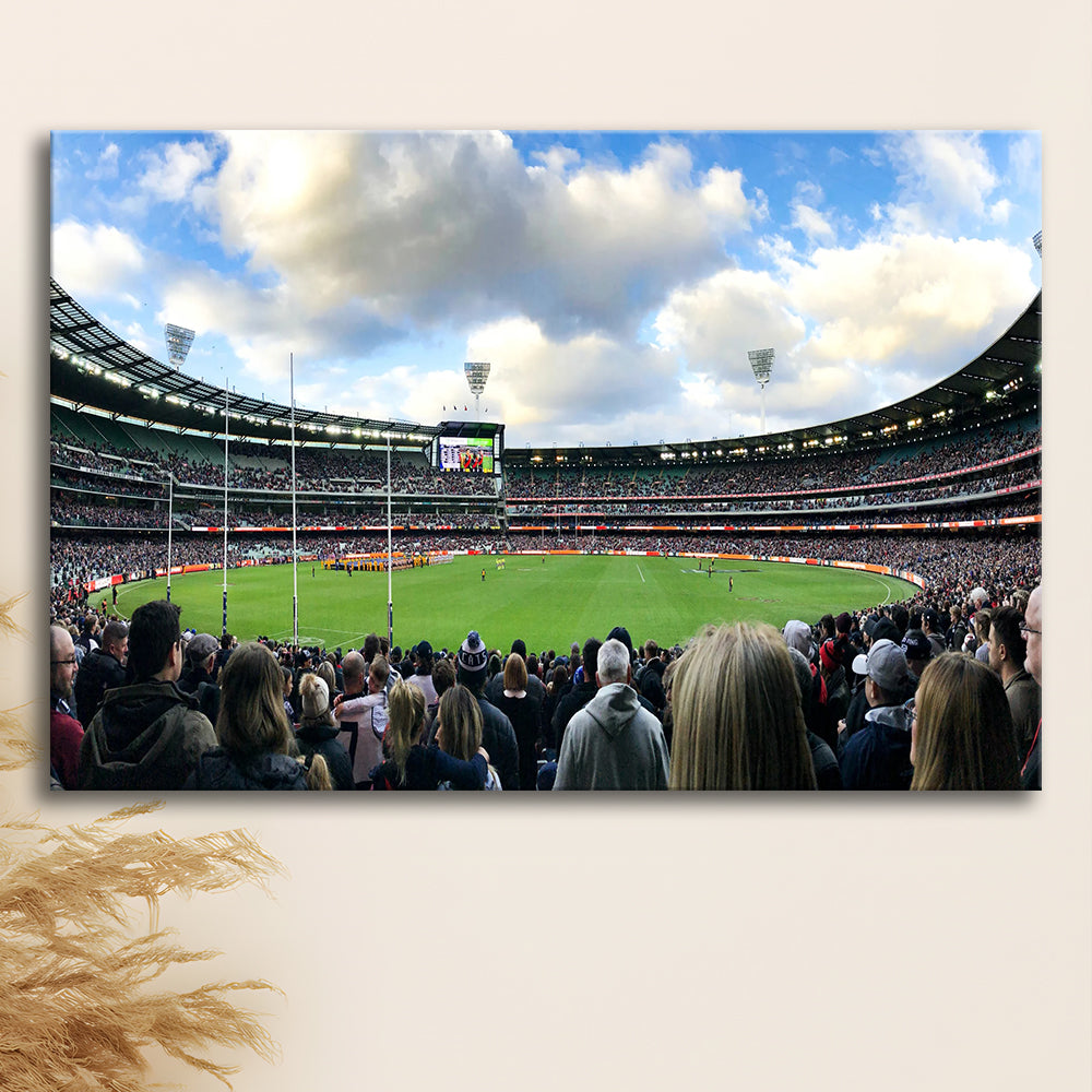 Melbourne Cricket Ground, Stadium Canvas, Sport Art, Fan Gifts, Man Cave Decor, Art Print, Canvas Print Wall Art