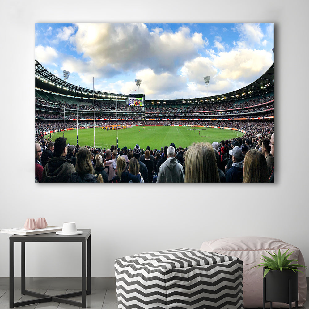 Melbourne Cricket Ground, Stadium Canvas, Sport Art, Fan Gifts, Man Cave Decor, Art Print, Canvas Print Wall Art